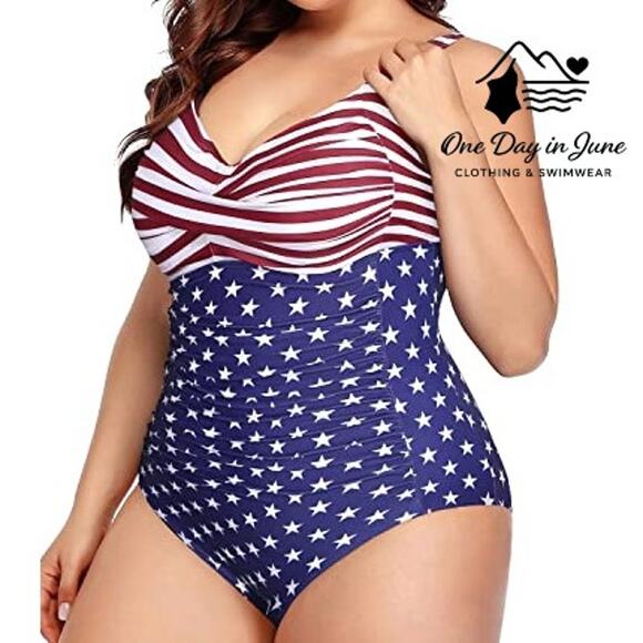 Smismivo Cross Front Tummy Control One Piece Swimsuit Size XXL - Picture 1 of 6